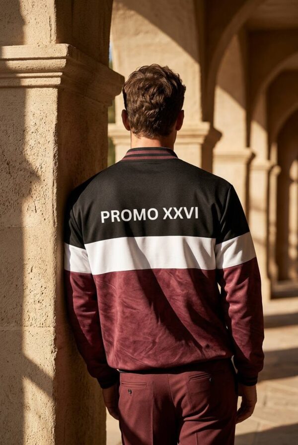 Buzo de Egresados Premium (Combinado 3 Colores bordo y negro)